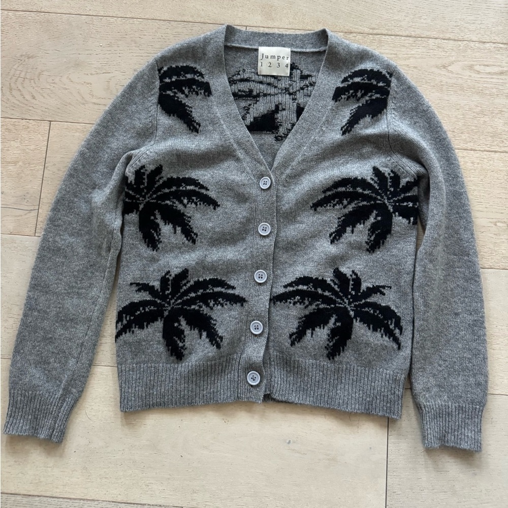 JUMPER 1234 [2] palms cardigan cashmere